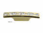 MANIGLIETTA MOBILE INTERASSE 32 DA 98x27 mm. CON CRISTALLI BIANCHI TRIANGOLARI SWAROVSKI prodotta da BESANA TECH - immagine 2