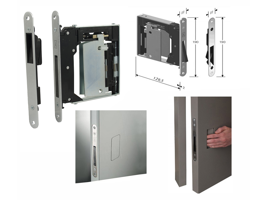 bon48938050w7.png SERRATURA INFILARE CON MANIGLIA A SCOMPARSA modello B-NO-HA MINI 938+G992 E28 MAGNETICA CROMO SATINATO | BONAITI - immagine 1