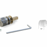 Mezzo Nottolino WC Q6 Pomolo per Serratura No-Ha Mini Ph1  Inox | Bonaiti