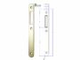 Contropiastra 208 per B-Ita Bordo Tondo Senza Aletta  Frontale 20x190 mm. | Bonaiti - immagine 2