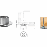 Livellatore Incasso Nel Basamento con Ghiera d.50/28x15h Regolabile Zn
