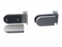 Cerniera per Vetro Orrizzontale con Supporto Spessore mm.8-10 Cer109  Z3x-Nikel Satinato  Cb Doors - immagine 3