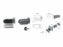 Cerniera per Vetro Orrizzontale con Supporto Spessore mm.8-10 Cer109  Z3x-Nikel Satinato  Cb Doors