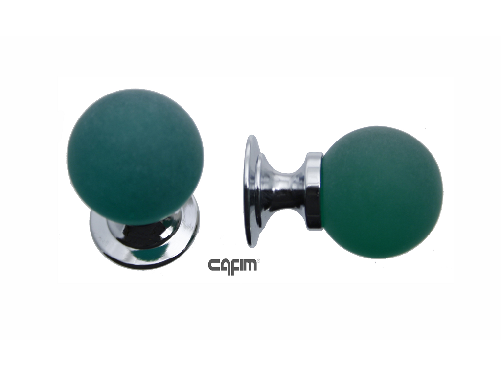cfmp241325251c.png Pomolino Mobile Resina d.25/15x28h Cromo Lucido+Verde Opaco Cafim - immagine 1