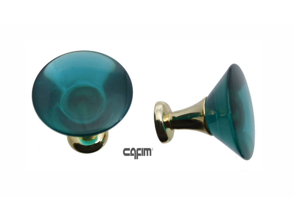 cfmp241730233c.png Pomolino Mobile Resina d.30/10x28h Oro Zecchino+Verde Lucido Cafim - immagine 1