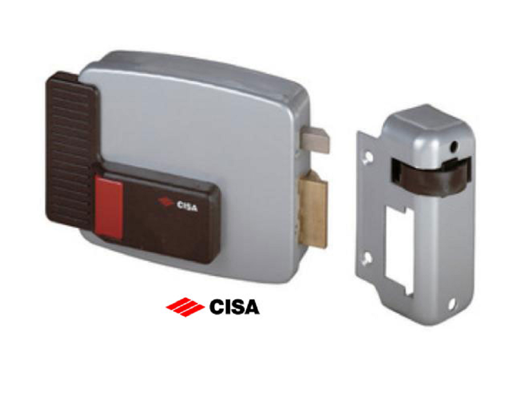 cis116115010cc.png Elettroserratura Applicare per Cancello Cilindro Staccato Entrata 50 DX | Cisa - immagine 1