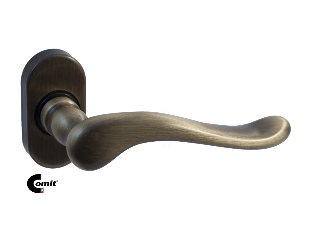 citasiro30p7d.png Maniglia Asia Rosetta Ovale d.62x32x10h Bocchetta Foro Chiave ZD7 OBGV | Comit - immagine 1
