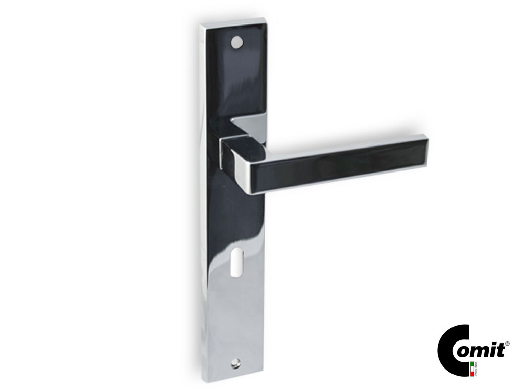 citbibpl51p70z2a.png Maniglia Biblo 8x70 Placca PL59 mm.260x50 Z2A-Cromo Lucido | Comit - immagine 1