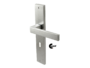 Maniglia Biblo 8x70 Placca PL59 mm.260x50 Z2B-Cromo Satinato  Comit