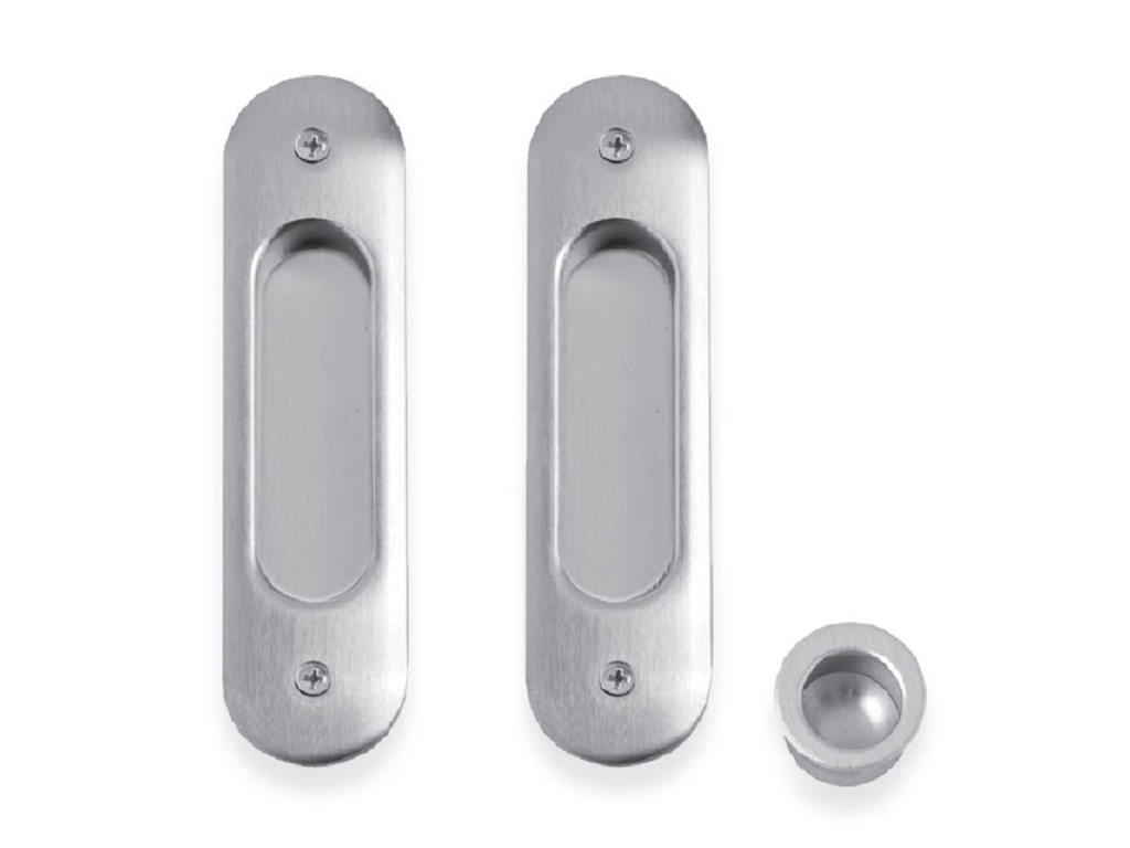 citk201ct022b.png Maniglia Incasso Ovale Porta Scorrevole modello N20 mm.39x150 Senza Foro Chiave 2B-Cromo Satinato | Comit - immagine 1