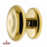 Pomolo Fisso/Girevole Round d.80x57h Rosetta d.70x10h Zirconium Gold HPS | Colombo