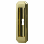 Maniglia Incasso Rettangolare Porta Scorrevole modello Busiri mm.124,5x40 con Foro Chiave OLV | Antologhia Colombo Design