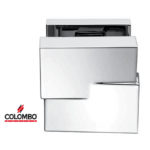 Pomolo Fisso Cut d.70x73,5x65h Rosetta d.65x52x10h CR/Cromo | Colombo