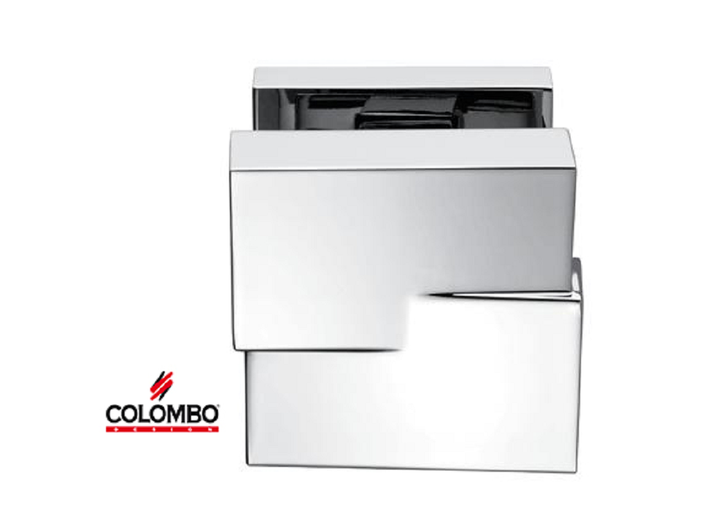clmms25fcrc.png Pomolo Fisso Cut d.70x73,5x65h Rosetta d.65x52x10h CR/Cromo | Colombo - immagine 1