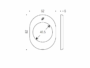 ROSETTA OVALE CON SOTTOROSETTA NYLON FORO d.46,5 mm VARIE FINITURE |  COLOMBO - immagine 4