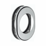 Rosetta Ovale con Sottorosetta Nylon Foro d.50 mm CR/Cromo | Colombo