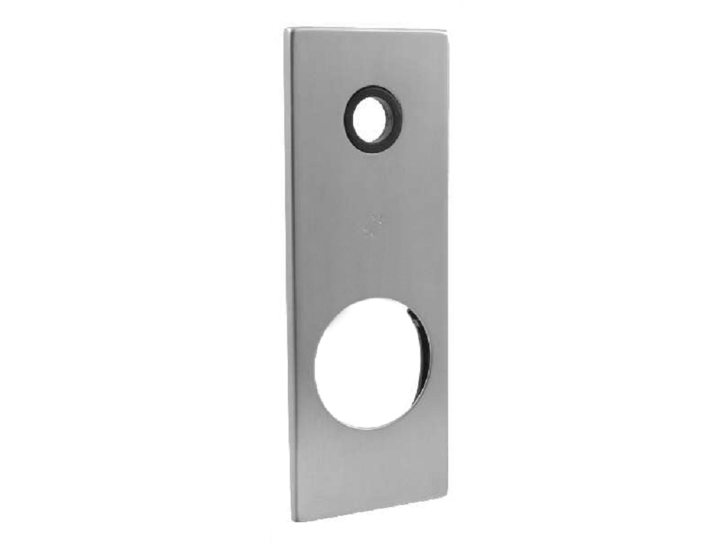 clmpb02qcm.png Placca Rettangolare per Porta Blindata mm.170x62 Interasse mm.93 foro d.46,5 mm CM/Cromat | Colombo - immagine 1