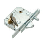 Serratura Infilare Gancio Foro Yale per Cilindro Europeo Bordo Quadro Frontale mm.25x2110 Zincato mm.60 | Combi