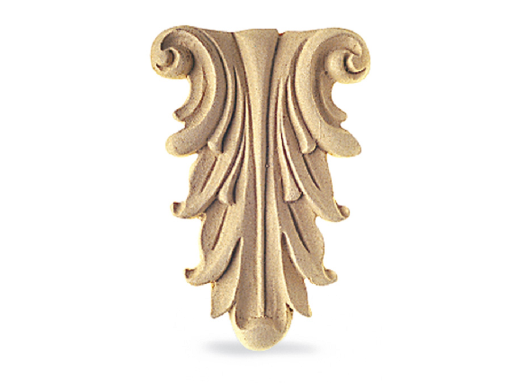 cof034866000000.png Foglia Fregio Pasta Legno mm.70x100x10h Cof - immagine 1