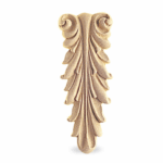 Foglia Fregio Pasta Legno mm.43x110x10h   Cof117