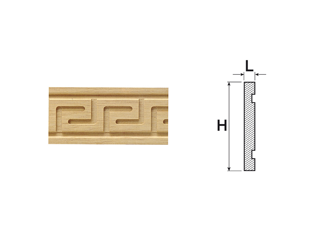 cof03m4024xx.png Cornice Legno Ramino Asta cm.244 H25x6l Cof - immagine 1