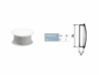 COPRIFORO PLASTICA PER BARILOTTO mm.14x3