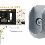 Reggitubo Laterale Alluminio Ovale per Profilo Spot Sistem  Cof189