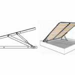 Meccanismo per Rete Letto Singola Portata kg.50 Mod.Lunanero Dx-Sx