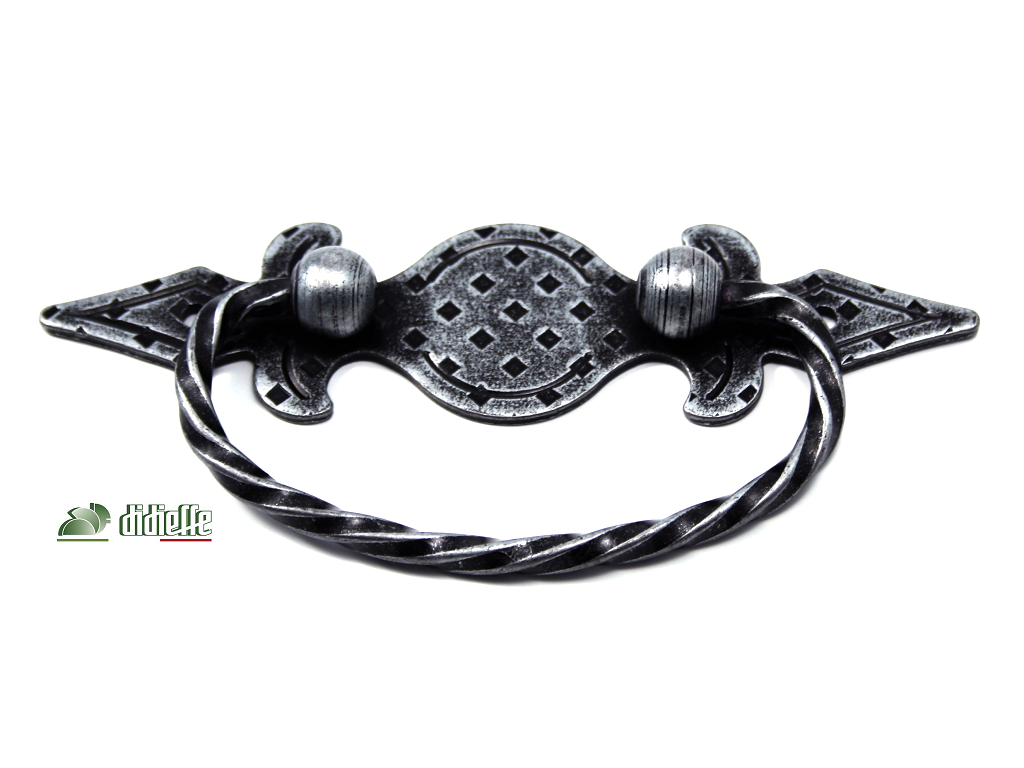 didfam00441l0isc.png Maniglietta Mobile Fori Esterni Tirolo a Pendolo mm.115x55h Fe Silver D40 Didieffe - immagine 1