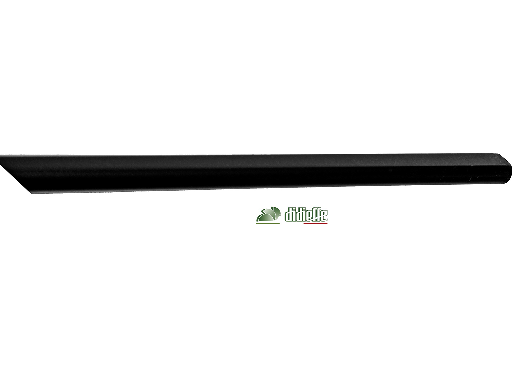 didfas00465bainc.png Asta Spagnoletta modello 400 D10 Ferro Zincato+Ral9005 Nero varie lunghezze Didieffe - immagine 1