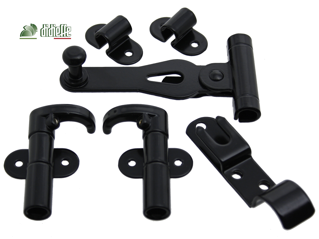 didfsp004622ninc.png Spagnoletta Guarnitura Mod.400 2ante Fe Zinc.+Ral9005 Didieffe - immagine 1