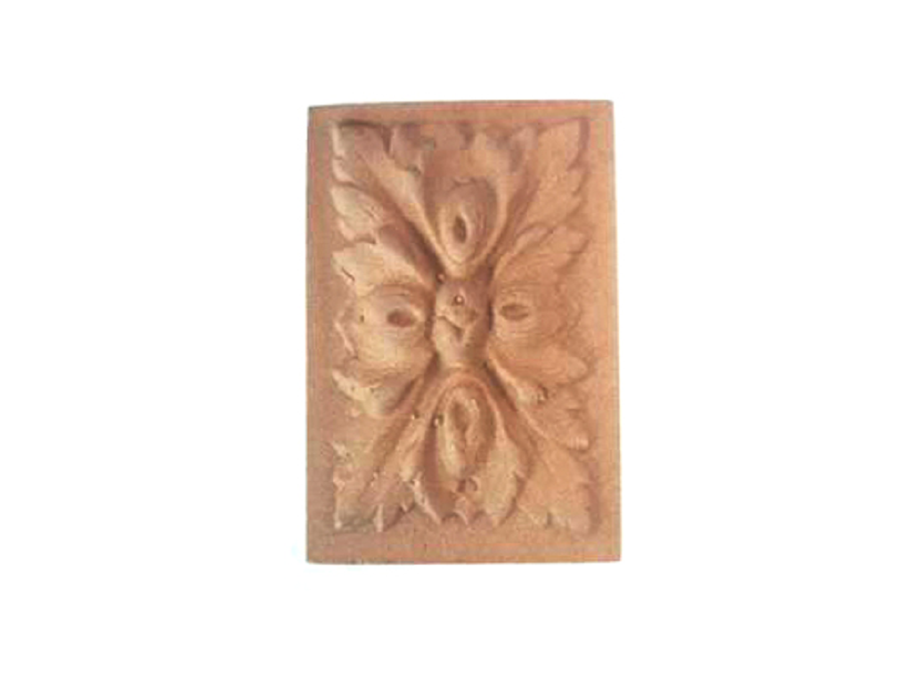emfgr0030c.png Rosetta Rettangolare Legno Composto E Resine Legno mm.30x40x8h Ems - immagine 1