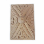 Rosetta Rettangolare Legno Composto E Resine Legno mm.50x70x13h   Ems