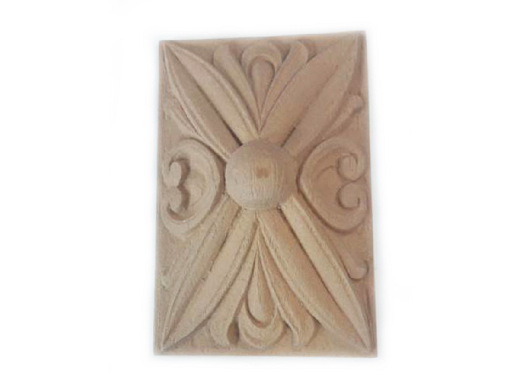 emfgr0046c.png Rosetta Rettangolare Legno Composto E Resine Legno mm.50x70x13h Ems - immagine 1