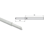 Cricchetto da Incasso a Scatto Regolabile Push Latch d.10 mm.76 con Paracolpo Grigio  Emuca