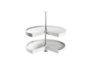 Cestello Girevole Mod.Shelvo 3/4 Plastica Alluminio-Bianco mm.800  | Emuca