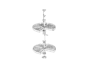 Cestello Girevole Mod.Shelvo 3/4 Plastica Alluminio-Bianco mm.800  | Emuca - immagine 2