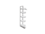 Colonna Dispensa con Cerniere Anta 5 Cestelli Cromato Brillo mm.310x475x1720h Emuca