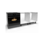 Traverse per Mobili da Cucina Albeam con Accessori a vite Alluminio e Tecnoplastica Anodizzato Opaco pz.4  Emuca - immagine 8