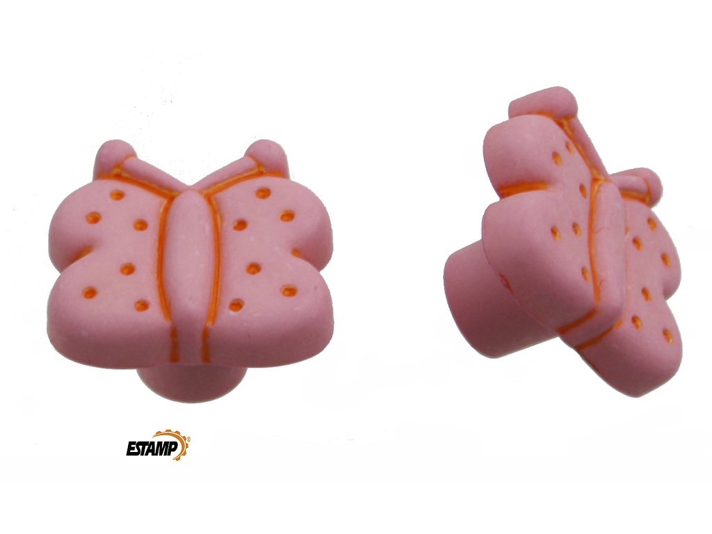est5923028c.png Pomolino Mobile Farfalla Rosa Estamp - immagine 1