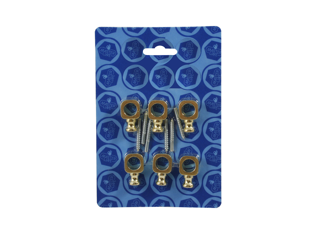 fab0847011.png Occhiolo a Vite Per Canna Fermatappeto mm.11 Zama Ottonato in Blister Pezzi 6 | Fabra - immagine 1