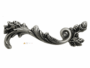 MANIGLIETTA MOBILE INTERASSE 96 DA 140x35 mm. CON CRISTALLO SWAROVSKI DX prodotta da FONDERIA LANCINI - immagine 2