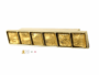 MANIGLIETTA MOBILE MOSAICO ORO CON GEMME ORO 22K prodotta da FONDERIA LANCINI