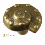 Pomolino Mobile Terra e Mare Conchiglia d.40/10x35h Oro Oriente   L26    Fonderia Lancini