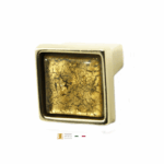 Pomolino Mobile Mosaico d.25x25x22h Oro con Gemme Oro 22kt   L14   Fonderia Lancini