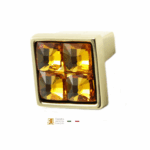 Pomolino Mobile Mosaico d.25x25x22h Oro Swarovski Ambra    L15   Fonderia Lancini