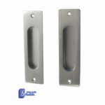 Maniglia Incasso Rettangolare Porta Scorrevole modello 04093 mm.34x120 Senza foro Chiave pz.2 varie finiture | Ferremi