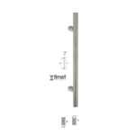 Maniglione Arizona Diritto d.20 Interasse 1200 mm.1360x70h AISI304 Inox Satinato | Fimet Maniglie