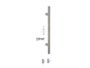 Maniglione Arizona Diritto d.20 Interasse 1200 mm.1360x70h AISI304 Inox Satinato | Fimet Maniglie