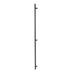 Maniglione Arizona Diritto Ø30 Interasse 1800 mm.2000x80h 3 Supporti Diritti AISI304 Inox Nero Opaco RAL9005 |  Fimet Maniglie